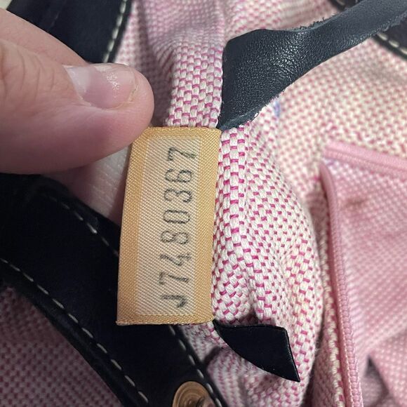 Dooney & Bourke Signature Logo Lock Satchel Black Navy Designer Purse Monogram - Picture 9 of 9
